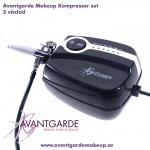 Avantgarde Makeup Airbrush kompressor set - Svart-Vit 5 växlar